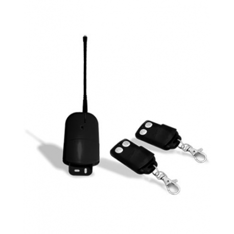 Kit 2 télécommandes universelles 2 boutons + récepteur extérieur pour portail, volets et stores