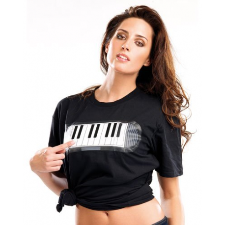 T-Shirt fun piano musicale - Taille M