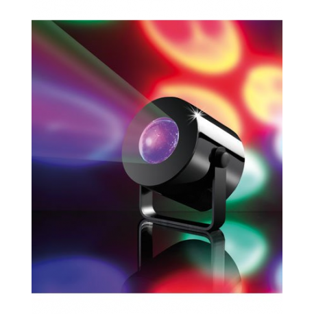 Spot de lumière multicolore 9 LED pour faire la fête à piles AAA