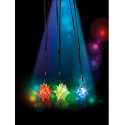 3 Pendentifs en étoiles clignotants à LED couleur changeante pour faire la fête