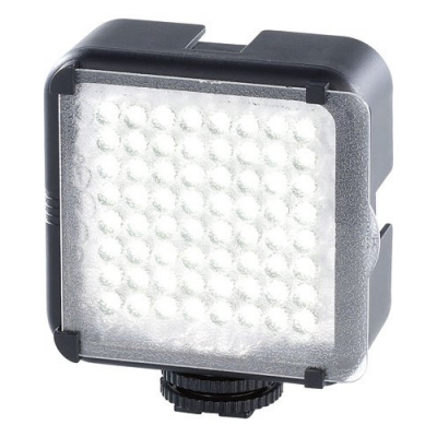 Lampe rectangulaire  à LED pour photo et vidéo - 64 LED - À fixer sur le rail fourni