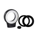 Lampe ronde LED pour photo et vidéo - 60 LED -  Se fixe sur le sabot du flash ou l'objectif