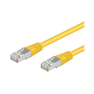 Câble réseau blindé Cat.5e RJ45 U/FTP - Jaune - 3 m