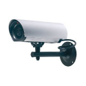 Caméra de surveillance factice à LED rouge clignotante en aluminium