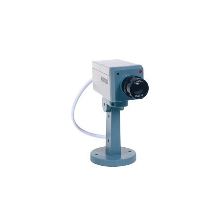Caméra de surveillance factice à LED rouge clignotante avec capteur de mouvement