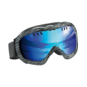 Masque de ski avec protection anti-UV + étui de transport rigide antichoc