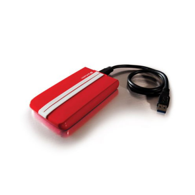 Disque dur externe 1 To - 2,5" USB 3.0 - Verbatim - Bandes GT Rouge et Blanc