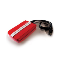 Disque dur externe 500 Go - 2,5" USB 3.0 - Verbatim - Bandes GT Rouge et Blanc