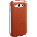 Housse de protection pour téléphone avec rabat pour Samsung Galaxy S3 - Brun