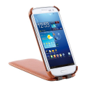 Housse de protection pour téléphone avec rabat pour Samsung Galaxy S3 - Brun