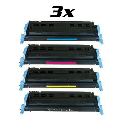 3 packs de 4 toners compatibles Q6000A/EP-707