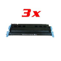 3 toners compatibles Q6001A/EP-707C - Cyan