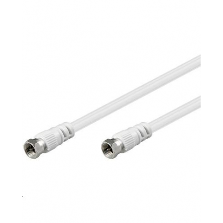 Câble coaxial antenne Mâle vers Mâle avec fiche F - 1,5 m