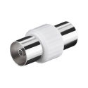 Adaptateur coaxial Femelle vers Femelle - Blanc