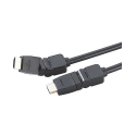 Câble HDMI avec connecteurs articulé 360° - 2 m