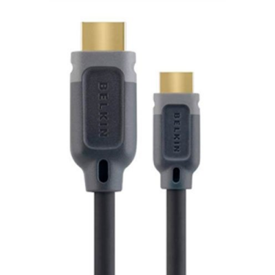 Câble proHD mini HDMI Mâle vers HDMI Mâle - Connecteurs plaqués or 24 carats - 2 m