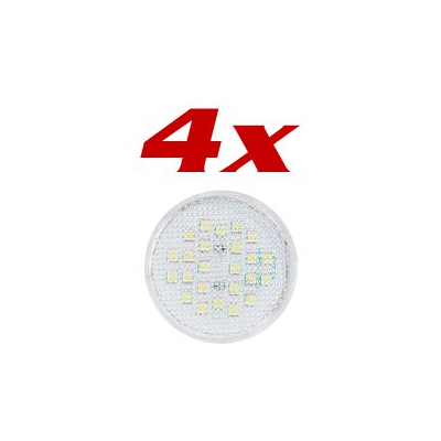 4 ampoules 12 LED High-Power GX53 lumière du jour