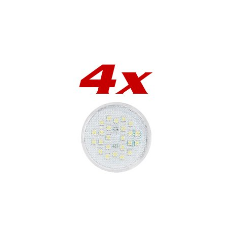 4 ampoules 12 LED High-Power GX53 lumière du jour