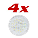 4 ampoules 12 LED High-Power GX53 lumière du jour