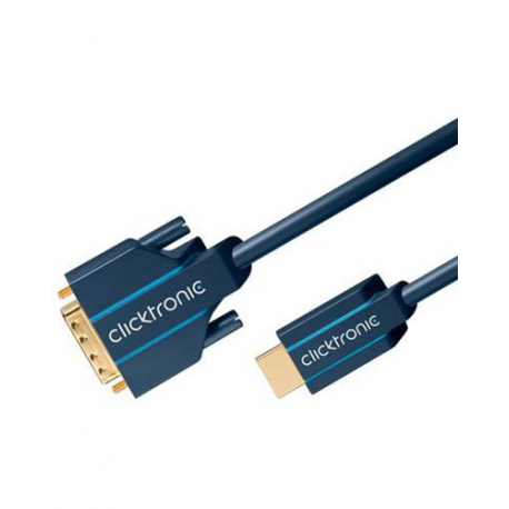 Câble blindé HDMI vers DVI-D - 2 m - Clicktronic