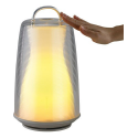 Lampe transparente tactile à LED avec station de chargement - Jaune