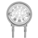 Lampe de bureau 15 LEDs design - En métal gris argenté