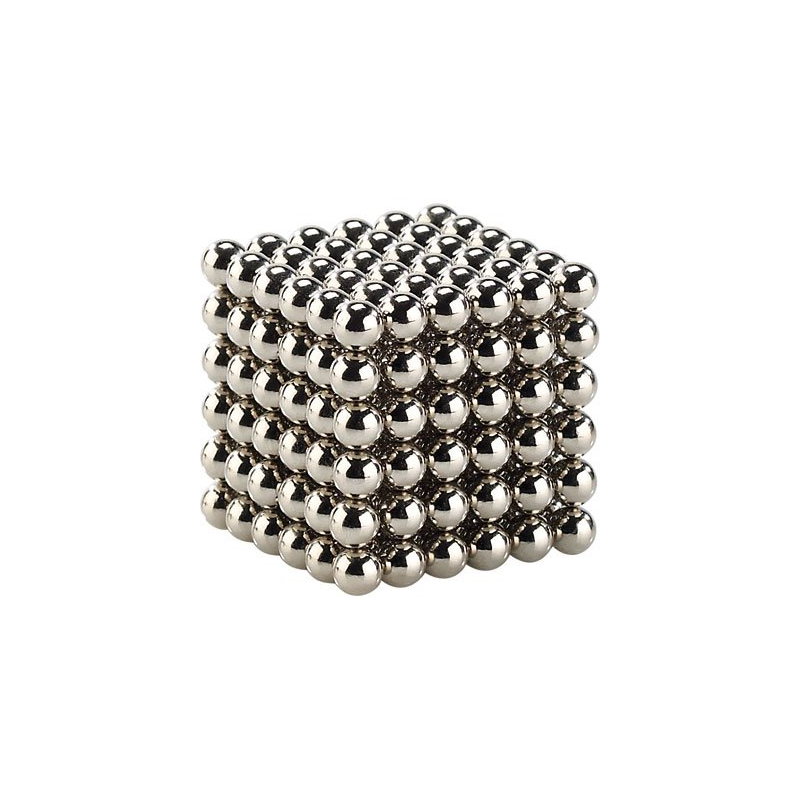 Peu De Cube Assemblé à Partir Des Billes Magnétiques Photo stock éditorial  - Image du métallique, objet: 25446358