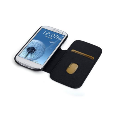 Étui de protection avec rabat pour présentation pour Samsung Galaxy S3