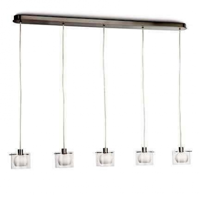 Suspension design halogène 5 lampes philips myliving (109cm)