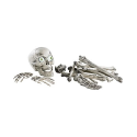 Achat/vente kit lugubre 18 pièces : tête de mort et os