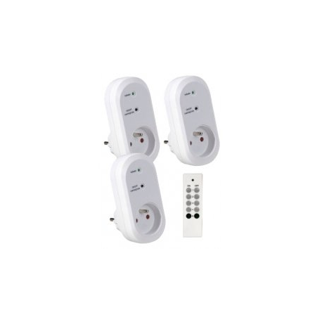 Adaptateurs secteurs télécommandables pour intérieur ou extérieur