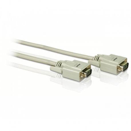 Câble vga 15 broches (pins), longueur 5 m : philips swv2714w