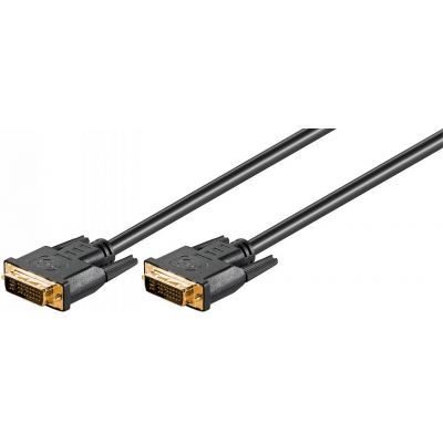 Câble double dvi-i dual link full hd 24+5 branches pour 1080p
