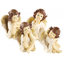 4 anges de noël décoratifs - 20 cm