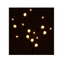 Fausse branche souple 16 led : fleurs, étoiles ou boules