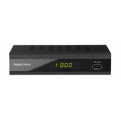 Récepteur enregistreur tnt hd dvb-t2 (h.265) triax tr63