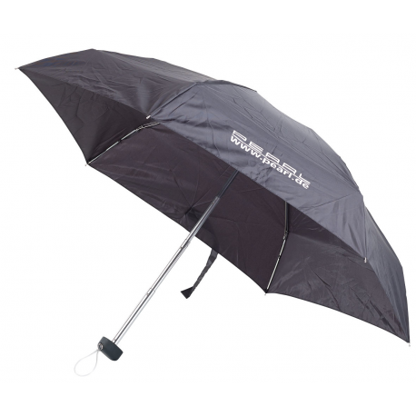 Mini parapluie pliable noir 16 cm ultra léger pour sac à main