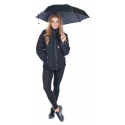 Mini parapluie pliable noir 16 cm ultra léger pour sac à main