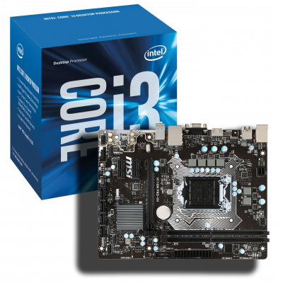 Kit processeur intel i3 7100 + carte mère msi socket 1151