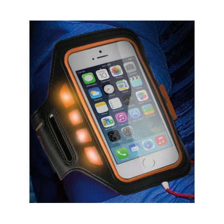 Brassard running pour iphone 5 et smartphone lampe led