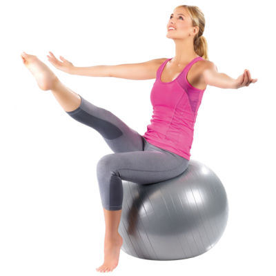 Gym ball 3 tailles pour musculation du dos, des abdos et yoga