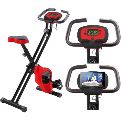 Vélo d'appartement pliable écran et support pc/tablette