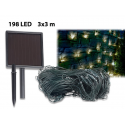 Filet décoratif pour jardin et mur led et alimentation solaire