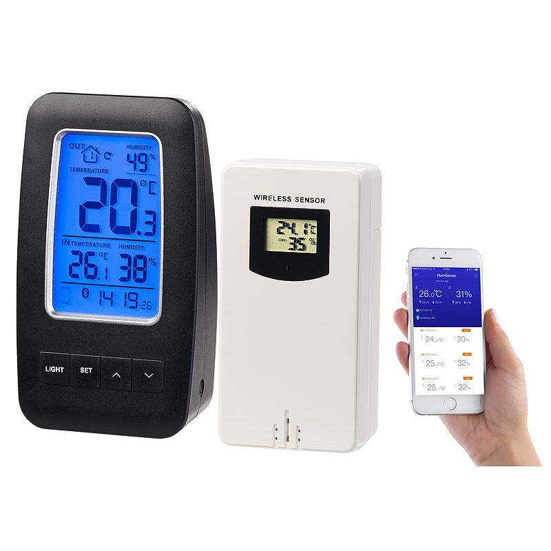 Thermomètre digital filaire pour Extérieur et Intérieur pas cher, Thermomètres / Baromètres