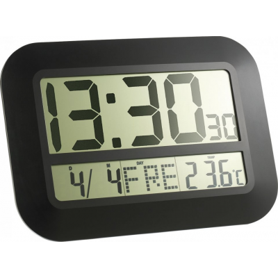 Horloge digitale radiopilotée écran lcd et grands chiffres