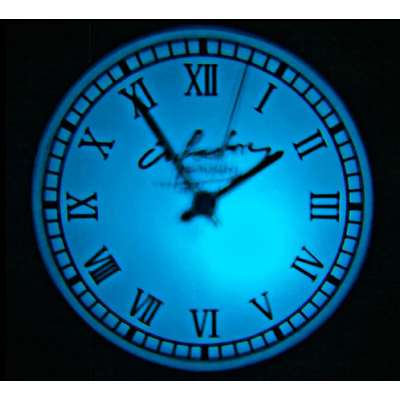 Horloge analogique projection lumineuse murale, 3 filtres