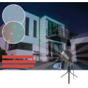 Projecteur laser rouge/vert pour façade effet pluie d'étoiles
