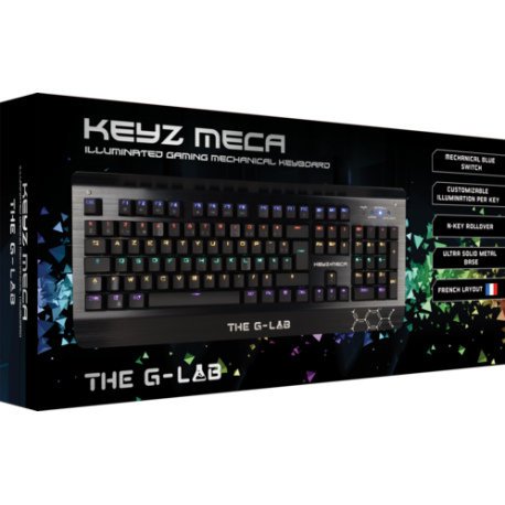 Clavier mécanique personnalisable spécial mmo / moba : keyz meca par g-lab