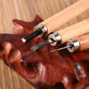 Pack de 4 mini outils de sculpture sur bois, cire et argile (135 mm)