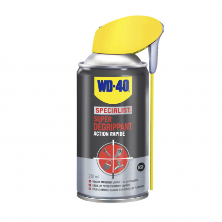 Bombe spray 250ml super dégrippante et hydrofuge wd-40